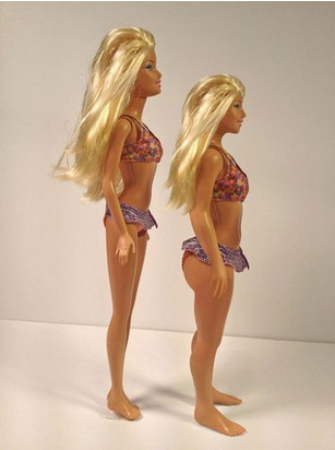 Illustration for article titled "Average" sized Barbie created by artist is a bit better, right?